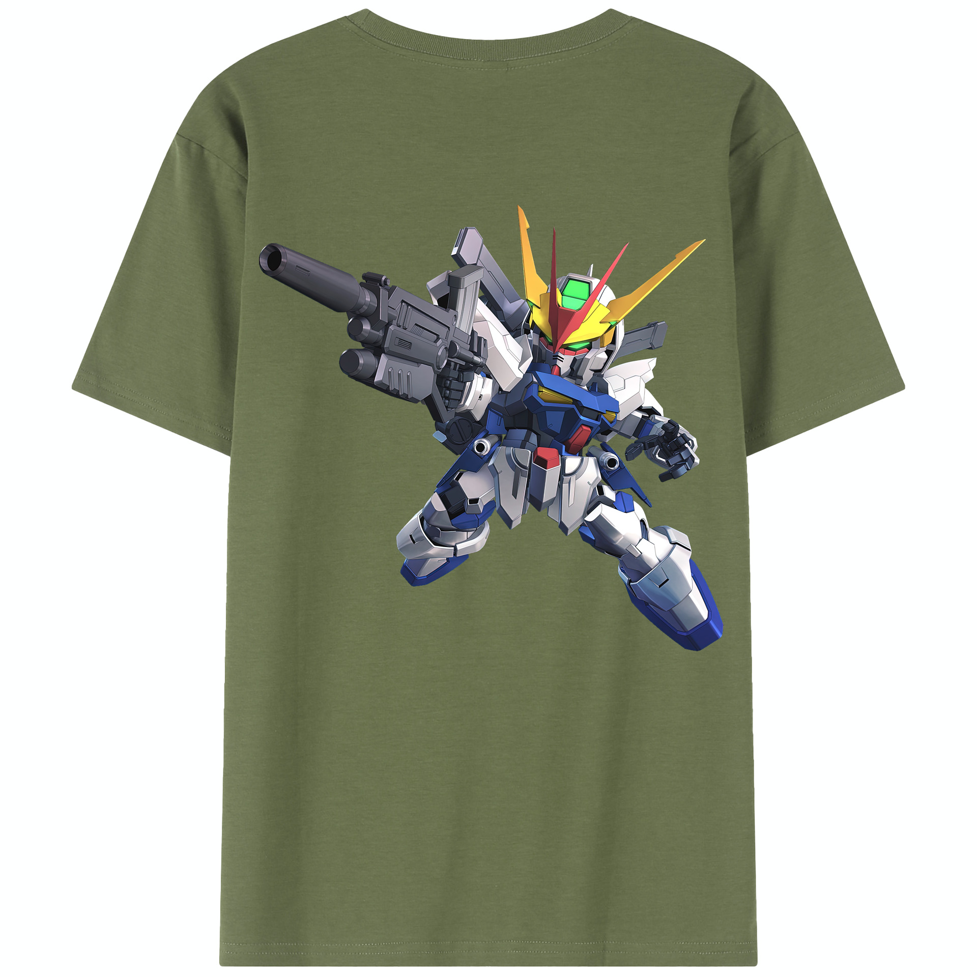 （画像用） 機動戦士ガンダム Mobile Suit Gundam 綿100％半袖Tシャツ（背面プリント）